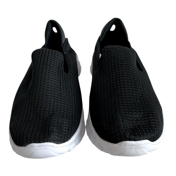 Women’s Black Mesh Athletic Sneakers Walking Moccasins Shoes Sz 10 NWOB - Picture 2 of 5